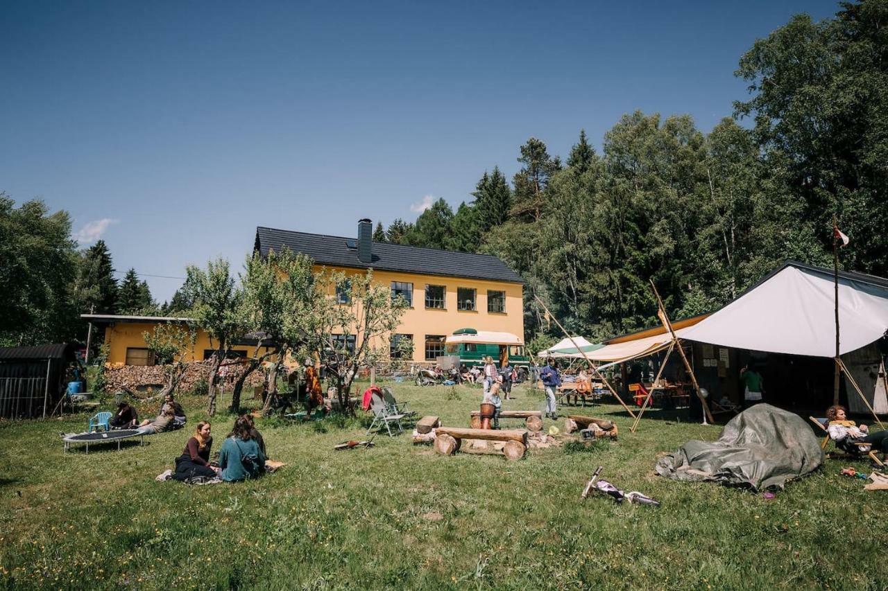 Blickinsfreie - Cabin Schöneck Eksteriør bilde
